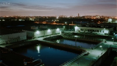 污水站夜景