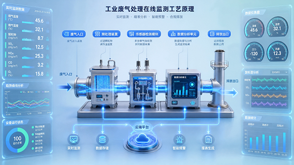工业废气监测流程图