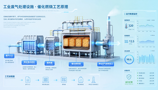 催化燃烧工艺示意图