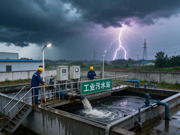 污水站遭遇极端天气