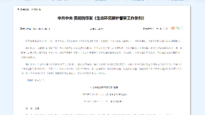 针对非法倾倒处置固体废物等突出环境问题，专项督察启动！