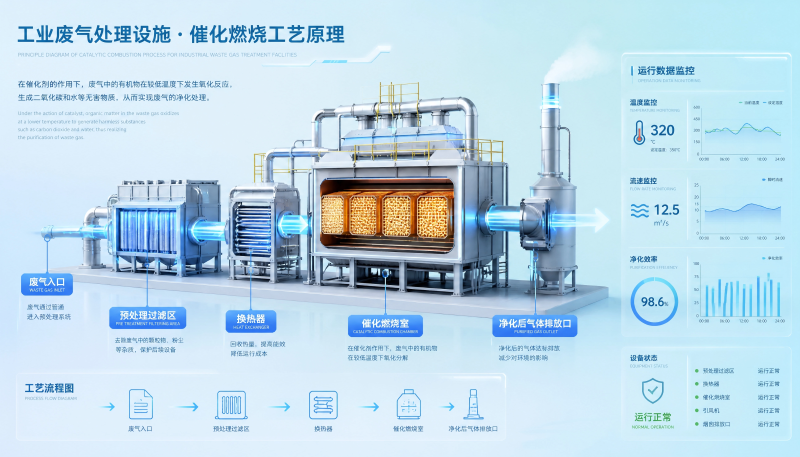 催化燃烧工艺示意图