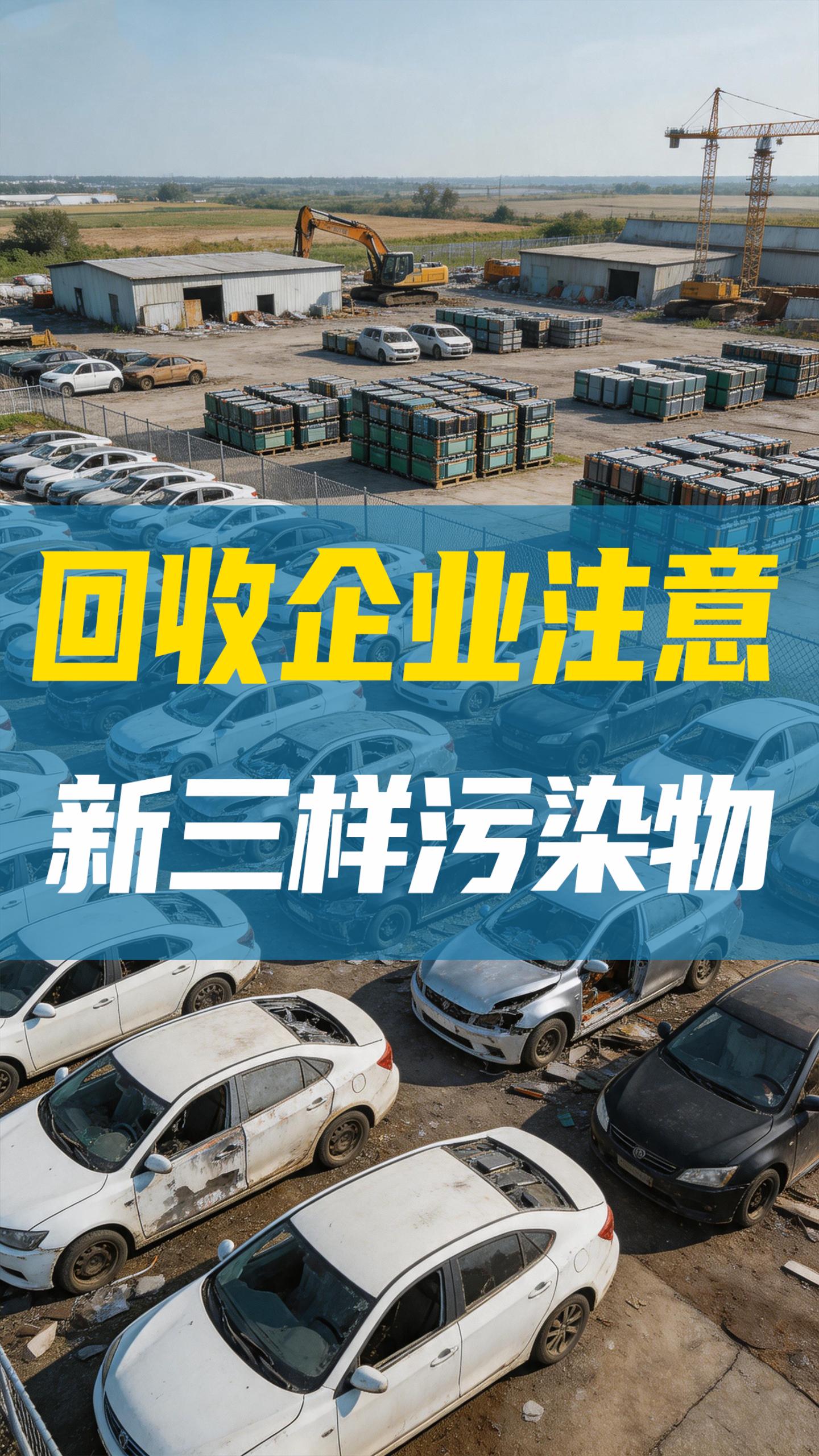 回收企业注意：新三样污染物